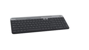 logitech k580 slim multi-device wireless keyboard for chrome os - bluetooth/usb receiver, easy switch, 24 month battery, desktop, tablet, smartphone, laptop compatible