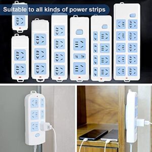 FENGWANGLI Power Strip Holder, 5 Pack Self Adhesive Surge Protector Mount Punch Free Cable Management System