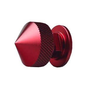 JGR 1 Pair Welding Hood (Pipeliner) Fasteners Aluminum (Spiked-Red)