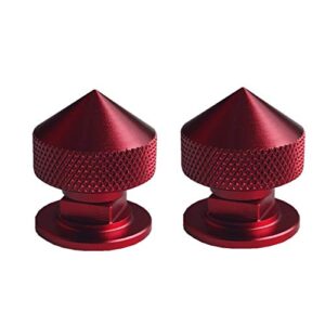 JGR 1 Pair Welding Hood (Pipeliner) Fasteners Aluminum (Spiked-Red)