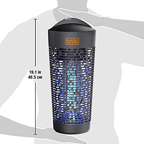 BLACK+DECKER Bug Zapper Mosquito Killer Indoor and Outdoor Fly Zapper Half Acre Coverage