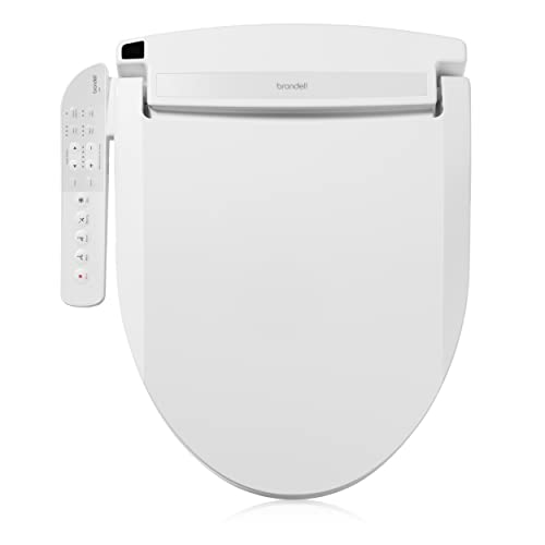 Brondell Swash Electronic Bidet Toilet Seat LE89, Fits Elongated Toilets, White – Side Arm Control, Warm Air Dryer, Strong Wash Mode, Stainless-Steel Nozzle, Nightlight and Easy Installation