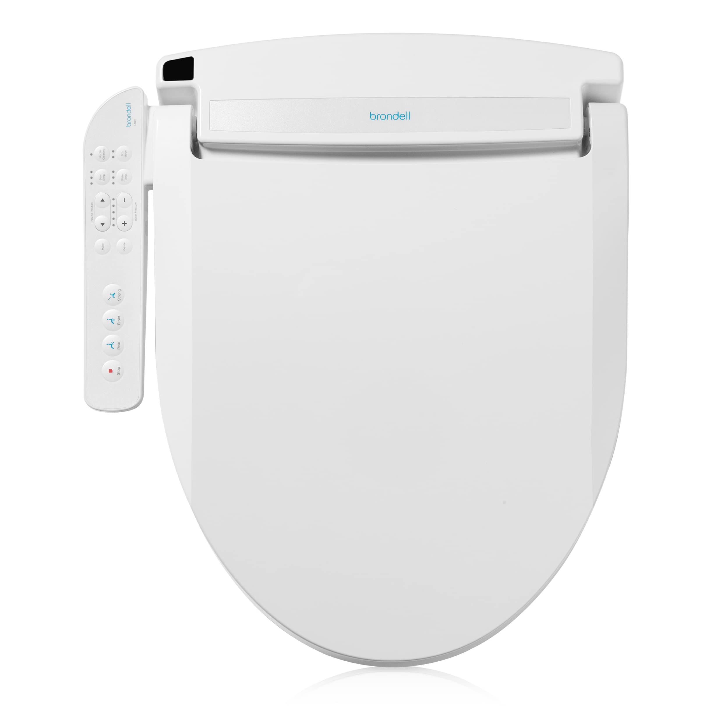 Brondell Swash Electronic Bidet Toilet Seat LE89, Fits Round Toilets, White – Side Arm Control, Warm Air Dryer, Strong Wash Mode, Stainless-Steel Nozzle, Nightlight and Easy Installation