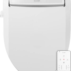 Brondell LE99 Swash Electronic Bidet Seat, Fits Elongated Toilets, White – Lite-Touch Remote, Warm Air Dryer, Strong Wash Mode, Stainless-Steel Nozzle, Saved User Settings & Easy Installation