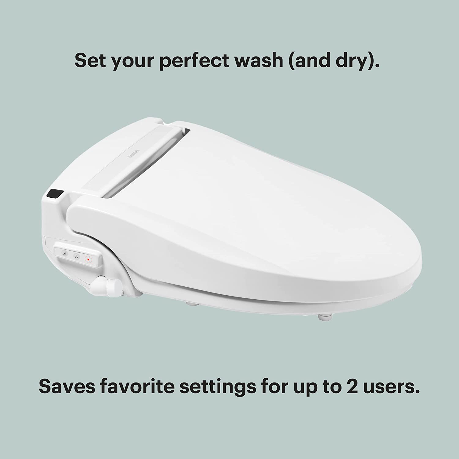 Brondell LE99 Swash Electronic Bidet Seat, Fits Elongated Toilets, White – Lite-Touch Remote, Warm Air Dryer, Strong Wash Mode, Stainless-Steel Nozzle, Saved User Settings & Easy Installation