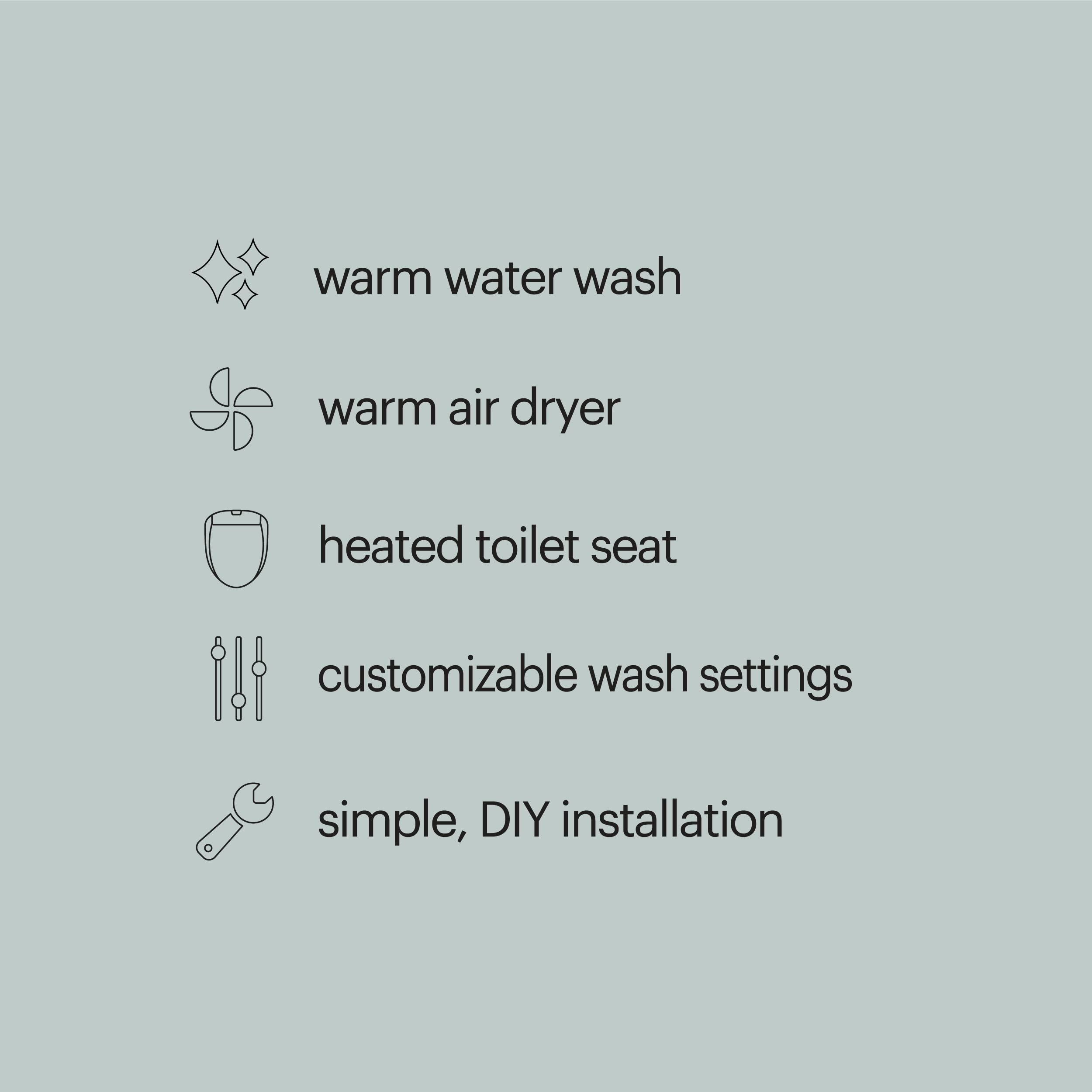 Brondell LE99 Swash Electronic Bidet Seat, Fits Elongated Toilets, White – Lite-Touch Remote, Warm Air Dryer, Strong Wash Mode, Stainless-Steel Nozzle, Saved User Settings & Easy Installation