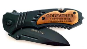godfather gift - pocket knife, gift for godfather, baptism gift,