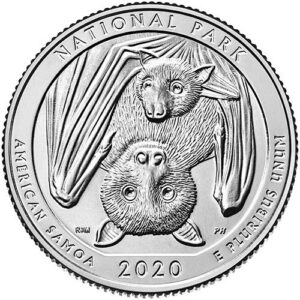 2020 p,d,s bu american samoa national park np quarter choice uncirculated us mint 3 coin set
