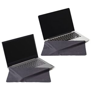 clean screen wizard wizpadcover 16” prevent imprints marks onto 16” macbooks pro and computer laptop, 2 pack cloths16” screen /keyboard cover and cleaning