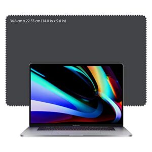 CLEAN SCREEN WIZARD WizPadCover 16” Prevent Imprints Marks onto 16” MacBooks Pro and Computer Laptop, 2 Pack Cloths16” Screen /Keyboard Cover and Cleaning