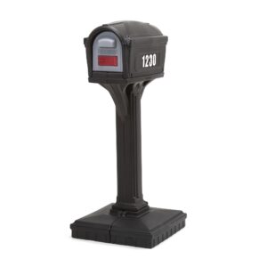 simplay3 dig-free easy up classic mailbox (black)