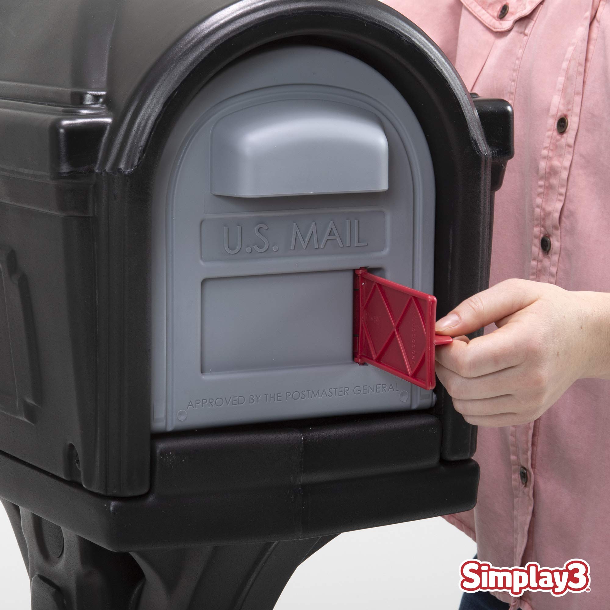 Simplay3 Dig-Free Easy Up Classic Mailbox (Black)