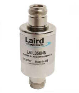 laird in line lightening arrestor protector with n connectors (one per package)