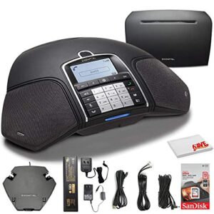 konftel 300wx wireless conference phone w/ip dect 10 base station + sandisk 16gb card to record calls - conference room