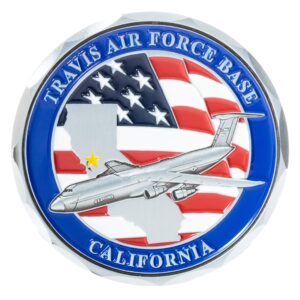 united states usaf travis air force base afb c-130j challenge coin