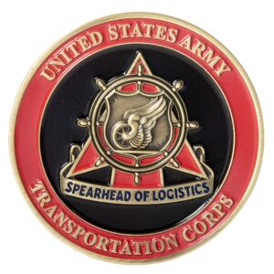 United States Army USA Transportation Corps Spearhead of Logistics Challenge Coin