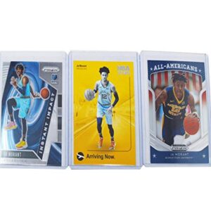 Ja Morant Basketball Cards Assorted (3) Bundle - Memphis Grizzlies Trading Card Gift Pack