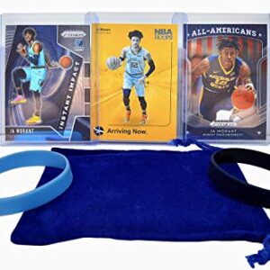 Ja Morant Basketball Cards Assorted (3) Bundle - Memphis Grizzlies Trading Card Gift Pack