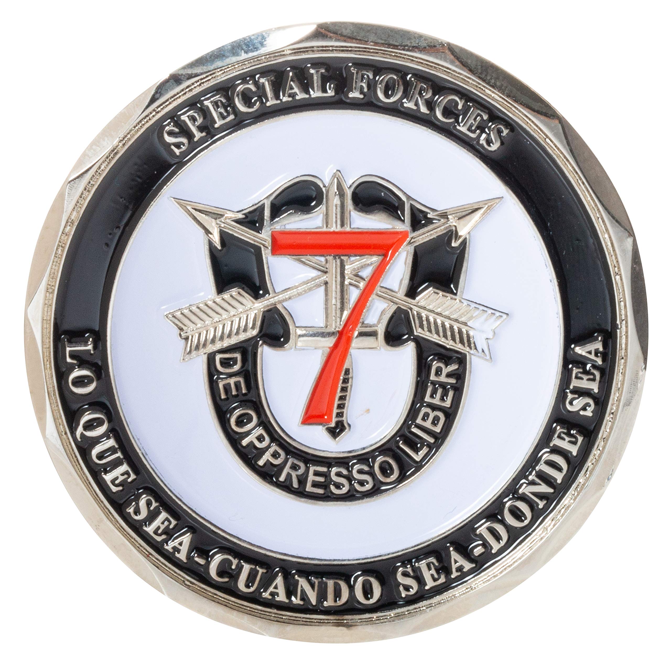 United States Air Force USAF Eglin Air Force Base AFB 7th Special Forces Scorpion Lo Que Sea, Cuando Sea, Donde Sea Challenge Coin