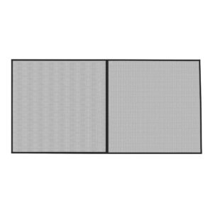 pure garden 998613pcr magnetic door screen for two car heavy duty weighted garage enclosure curtain for mosquito, insect and sun protection, black