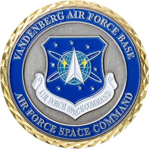united states air force usaf vandenberg air force base afb space command challenge coin