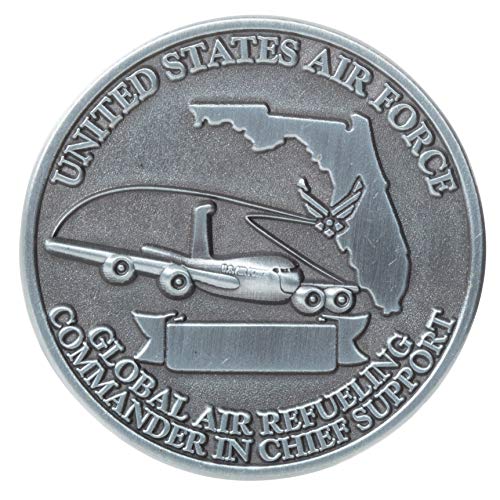 United States Air Force USAF MacDill Air Force Base AFB Global Air Refueling Combatant Commander Support Tampa Florida Challenge Coin