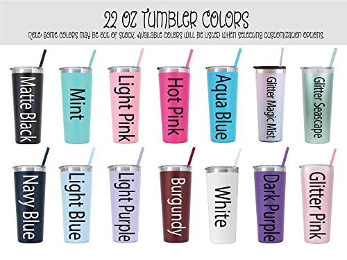 Personalized Hairdresser Laser Engraved 22 oz Tumbler with Straw, Hairdresser, Barber, Beauty Salon, Gift, Hair Salon, Hair Stylists