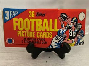 1982 topps football rack pack cards 3 wax packs new and sealed.