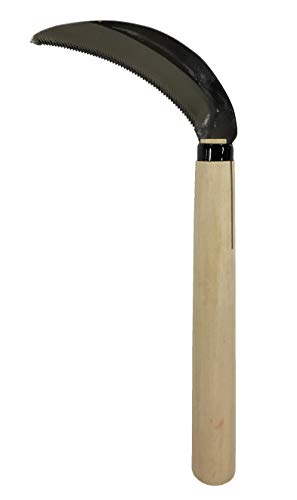 Bonsai No.24 Japanese Weeding Sickle, Serrated Edge Blade