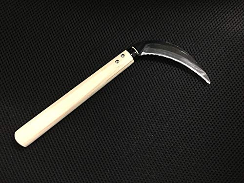 Bonsai No.24 Japanese Weeding Sickle, Serrated Edge Blade