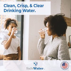 SafeWater RO Essentials Kit: (2) Premium Carbon Block Filters & (1) Premium Sediment Filter- Made in U.S.A & NSF Certified to Reduce Fines, Sediment, Chlorine, Taste, Odor, and Harsh Chemicals.