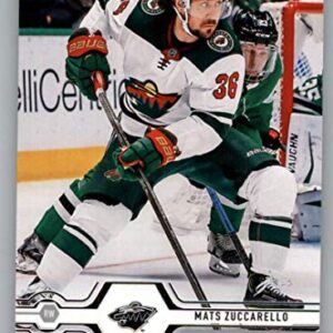 2019-20 Upper Deck Hockey #374 Mats Zuccarello Minnesota Wild Official Series Two Trading Card From UD