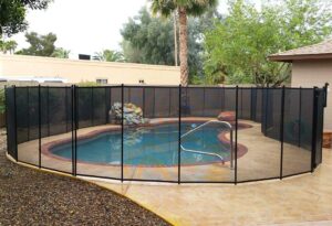 vingli pool fence 4ft x 48ftswimming pool fence in ground pool safety fencing, black
