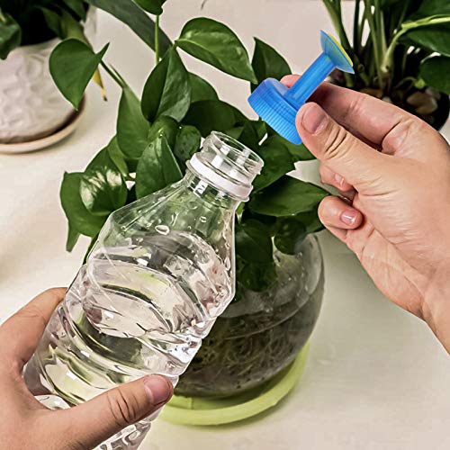 DOITOOL 20PCS Bottle Cap Sprinkler Head Plastic Bottle Watering Spout Bonsai Watering Can for Indoor Seedlings Plant Garden Watering (Random Color)