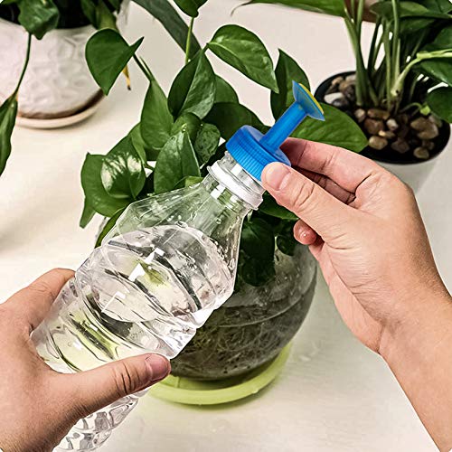 DOITOOL 20PCS Bottle Cap Sprinkler Head Plastic Bottle Watering Spout Bonsai Watering Can for Indoor Seedlings Plant Garden Watering (Random Color)