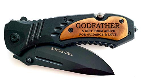 Godparent Gift, Godfather Pocket Knife, gift from godchild Baptism