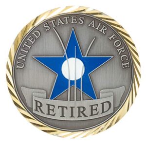 united states air force retired usaf a career of service to the nation challenge coin