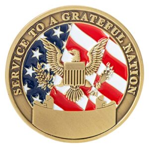 United States Air Force Veteran USAF Service to A Grateful Nation with Eagle Challenge Coin