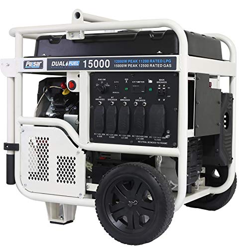 Pulsar 15,000W Dual Fuel Portable Generator with Electric Start