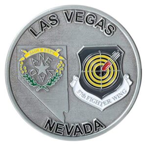 United States Air Force USAF Nellis Air Force Base Las Vegas Nevada AFB Home of The Fighter Pilot Challenge Coin