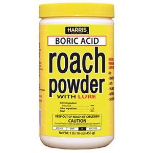 harris boric acid roach killer powder with lure, 16oz