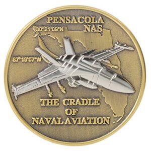 united states navy usn naval air station nas pensacola florida the cradle of naval aviation challenge coin