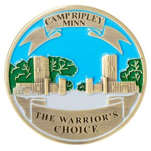 united states usa military camp ripley minnesota the warrior's choice challenge coin