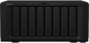 synology diskstation ds1819+ iscsi nas server with intel atom 2.1ghz cpu, 16gb memory, 32tb hdd storage, dsm operating system