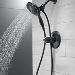 Delta Faucet-4-Spray In2ition Dual Shower Head with Handheld Spray, Oil Rubbed Bronze Shower Head with Hose, Showerheads & Handheld Showers, Handheld Shower Heads, Venetian Bronze 58498-RB