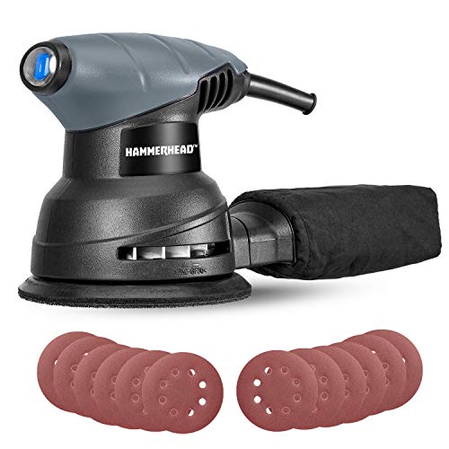 Hammerhead 2.0-Amp 5-Inch Random Orbit Sander with 12pcs Sanding Paper – HAOS020