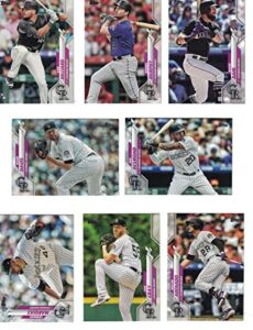 colorado rockies/complete 2020 topps rockies baseball team set! (20 cards) series 1 and 2