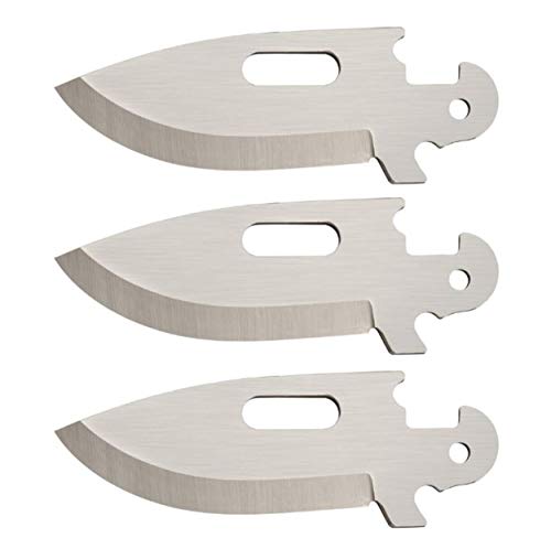 Cold Steel Click-N-Cut Exchangeable Blade Utility Knife, Includes Belt Sheath and 3 Blades, 3 Pack Drop Point Blades