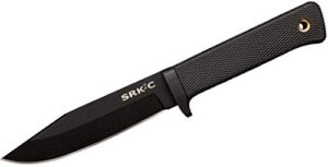cold steel srk-c survival rescue fixed blade knife with secure-ex sheath - standard issue knife of the navy seals, great for tactical, outdoors, hunting and survival applications, sk-5 steel, compact