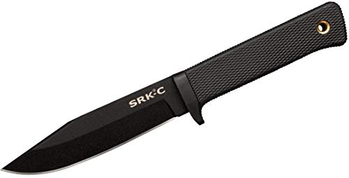 Cold Steel SRK-C Survival Rescue Fixed Blade Knife with Secure-Ex Sheath - Standard Issue Knife of the Navy Seals, Great for Tactical, Outdoors, Hunting and Survival Applications, SK-5 Steel, Compact